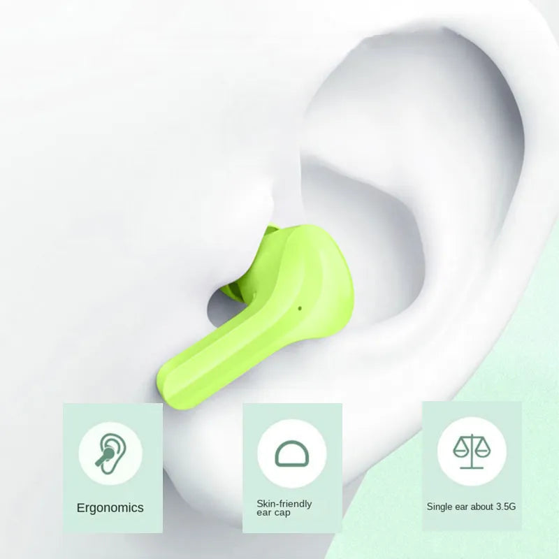 TWS Wireless Earphones Transparent Bluetooth 5.1 Headset ENC Sports Headphones LED Power Digital Display Stereo Sound Earbuds
